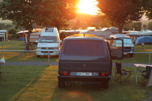 Schon da! Das Treffen um die Ecke und wieder ein sagenhafter Sonnenuntergang