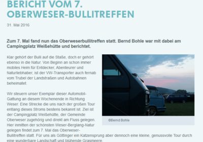 Was schenkt man Bulli-Fans? – unterwegs mit dröppel