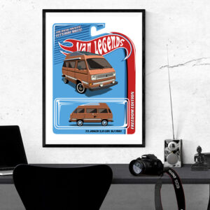 Poster "Dein Van im Modell-Auto-Style"