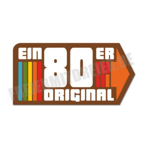 Ein 80er Original - Aufkleber