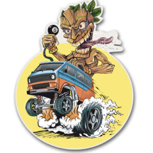 Tiki-Rod - Aufkleber