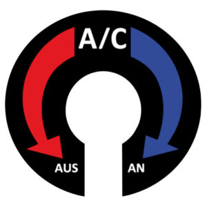 AC / Klimaanlage (FS) - Aufkleber
