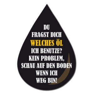 Die Ölfrage - Aufkleber