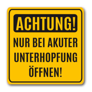 Unterhopfung - Aufkleber