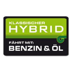 Benzin Hybrid - Aufkleber