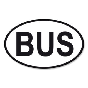 "BUS" Landeskennzeichen - Aufkleber