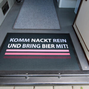 Kommt nackt rein ... - Fußmatte 60x40cm