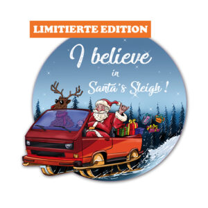 I believe in Santa's sleigh - Aufkleber
