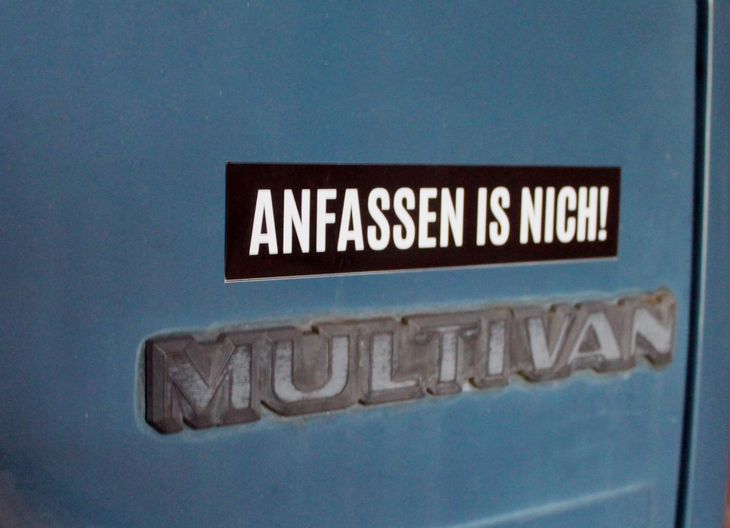 Anfassen is nich! – Aufkleber – Freier miT 3er