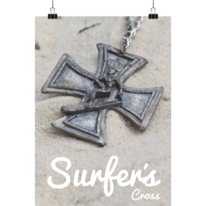 Surfer's Cross - Poster Din A2 (hoch)