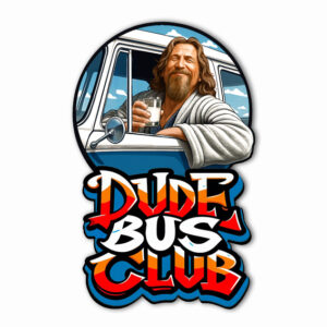 Dude Bus Club - Aufkleber