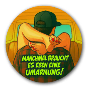 Umarmung - Aufkleber
